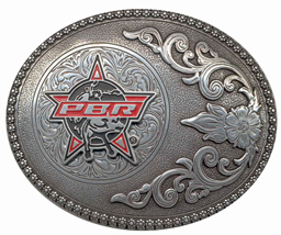 PBR buckle by Nocona